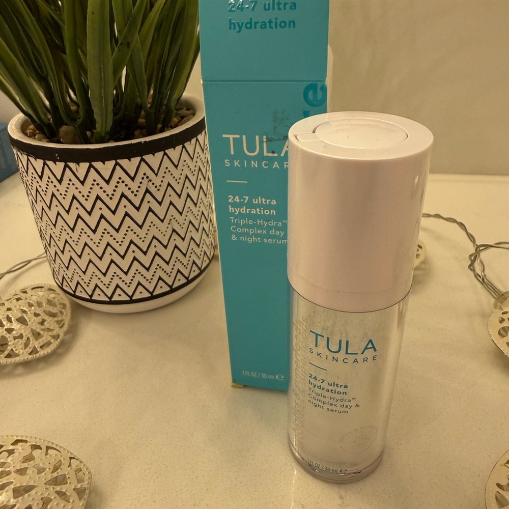 New - Tula Skincare Aqua and‎ White Hydration Serum